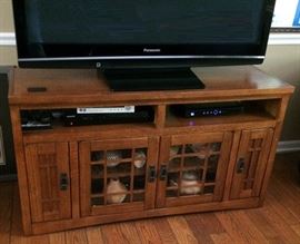 TV Stand Cabinet - Mission Style: Aspenhome 52" Console w/ iPod Dock