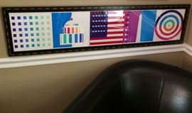 Yaacov Agam (Israel, b1928) "Stars of Hope" Agamograph From Bicentennial Series - Mirrored Glass, Signed & Numbered 123 of 180.