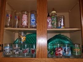 Care bear glasses, jelly jars, & more!