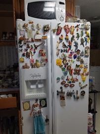 Refrigerator, microwave, & more magnets than you can imagine!