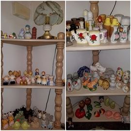 Vast collection of salt/pepper shakers