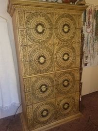 Fabulous mid-century chifferobe. Matching dresser w/ mirrors, poster bed, and bedside table available. 