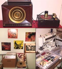 RCA Victor Mid Century Rare Radio and old 45 Phone...Radio needs some tubes I am told... I don't have speakers for the phono so bring them to test if you want...probably needs a new belt. Still has the needle!
