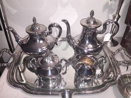 Royal Danish Sterling Tea Set