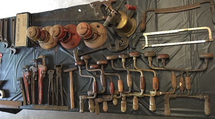 Great Old Tools - Pipe / Monkey Wrenches, Augers, Lanterns, sooo much...