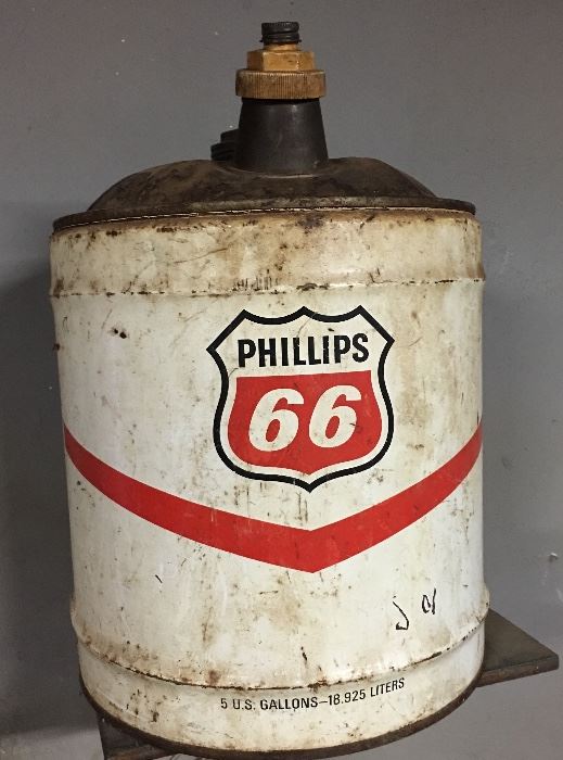 Phillips 66 5 Gallon Gas Station Advertising / Great Mancave Man Cave Item