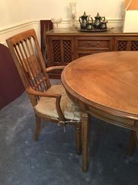 Drexel dining table and chairs