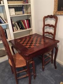game table & 2 chairs