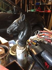 iron horse for hitching post