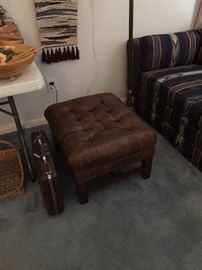 leather ottoman