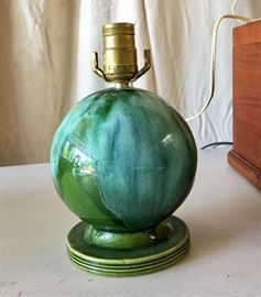 $20. Monterey Jade mid-century lamp.