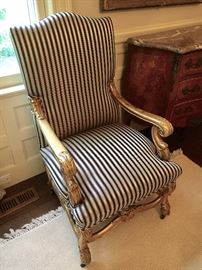 Vintage upholstered arm chair