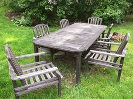 Teak outdoor furniture