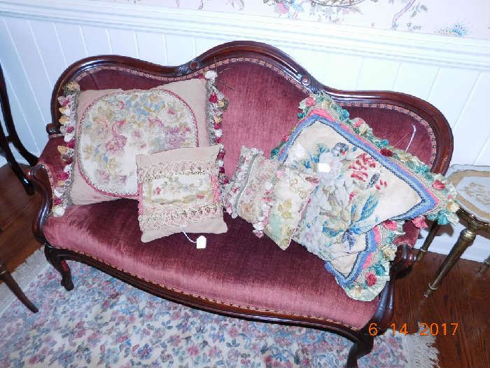 Handmade decorative pillows.