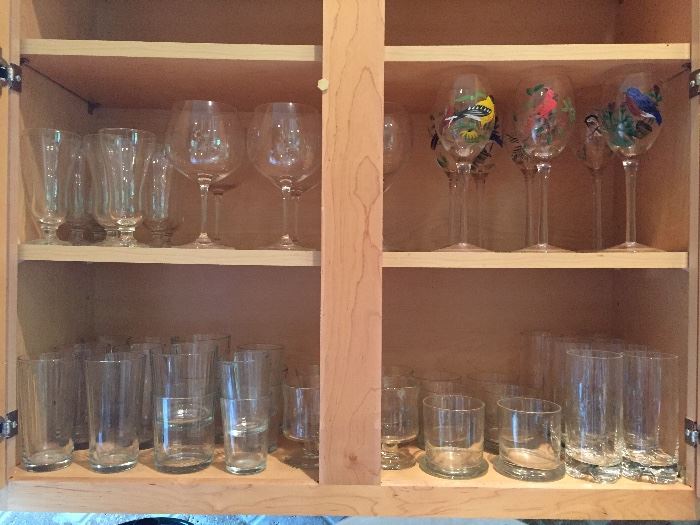  Glassware, Riedel wine glasses 