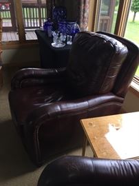  Hancock and Moore leather recliner 