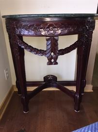  Marble top hall table 