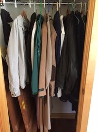  Men's jackets and clothing 