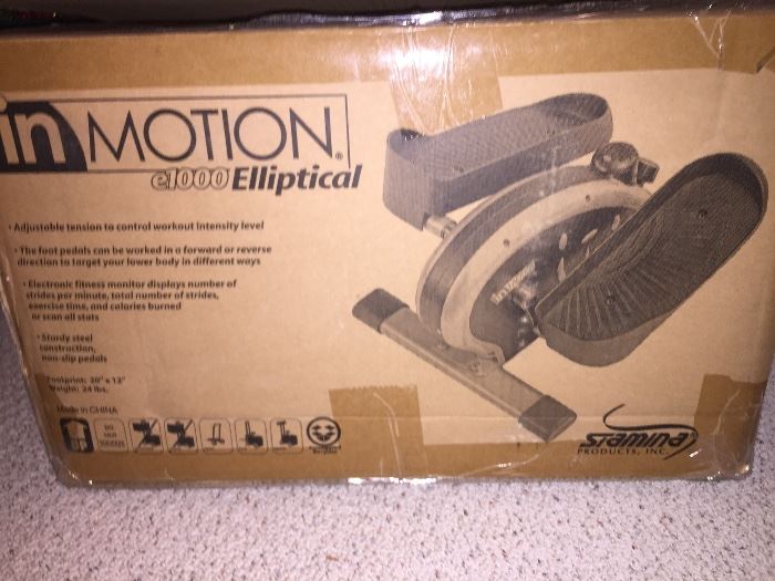  In Motion elliptical, never used! 