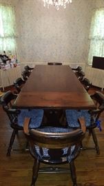 Dining Table & Ten Chairs
