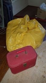 Bean Bag chair & luggage