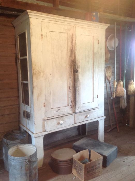 Primitive Pegged Cupboard