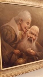 Very Old Chinese Oil Painting- Signed