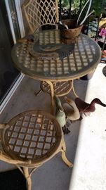 Iron Table and Chairs