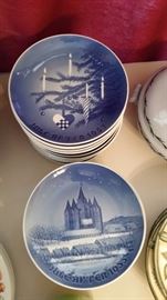 B&G Christmas Plates From 1955 up