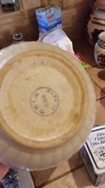 Rare Red Wing Grey/Gray Line Bowl