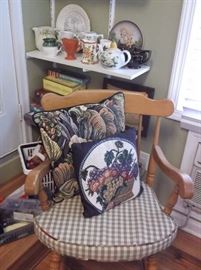 Maple arm chair and pitcher collection