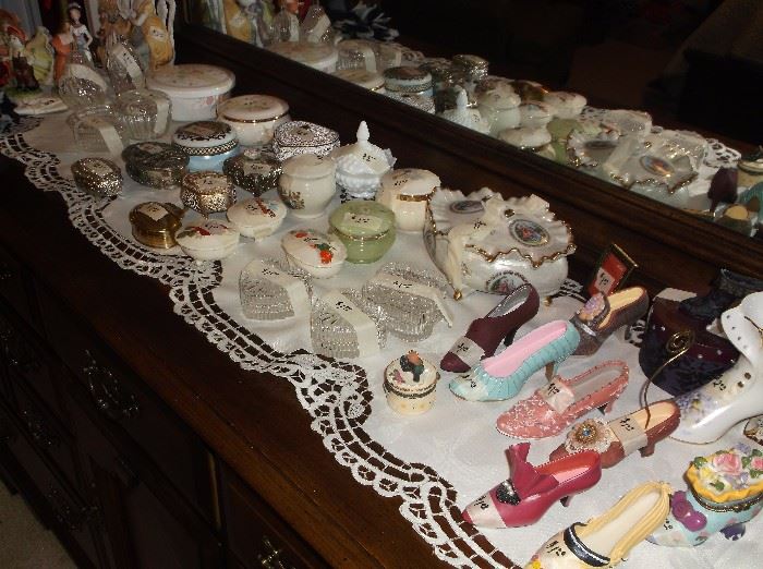 Collectible shoes and trinket boxes