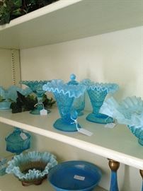 Lovely blue glassware