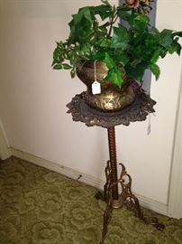 Brass plant stand