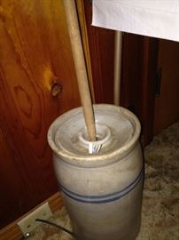 Another antique butter churn