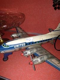 Vintage United toy airplane