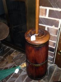 Antique butter churn