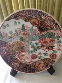 Hand painted plate brought to the USA in 1950's