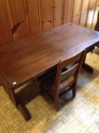 Child's craft table & chair from the former Marsh Elementary School in Tyler