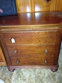 This chest has a matching dresser. (Missing knob is in the drawer.)