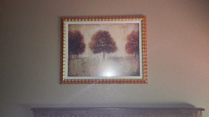 Large picture, fall tones. In frame 37"×30"
