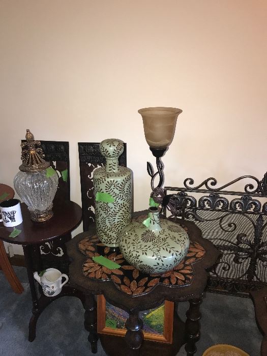 Decorative IMPORT ITEMS, TABLES, LAMPS