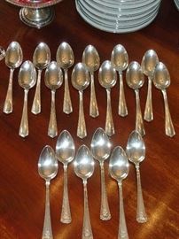 Silver-plate spoons 