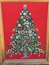 ANTIQUE JEWELED CHRISTMAS TREE 