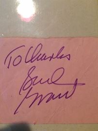 Bud Grant autograph