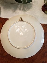 Back of West German Winter Scene Plate  $20