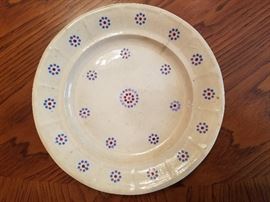 Set of 3 American Revolution Era Dinner Plates previously owned by Betsy . $600. (No documentation)