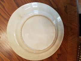 Back of Betsy Ross Dinner Plate (Set of 3 $600)