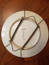 Back of Bavarian Plate Violet Design, Circa 1915 by artist M. Campbell