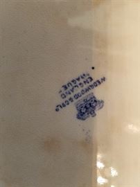 Wedgwood England Hague Makers Mark on bottom of Antique Dutch Serving Tray
